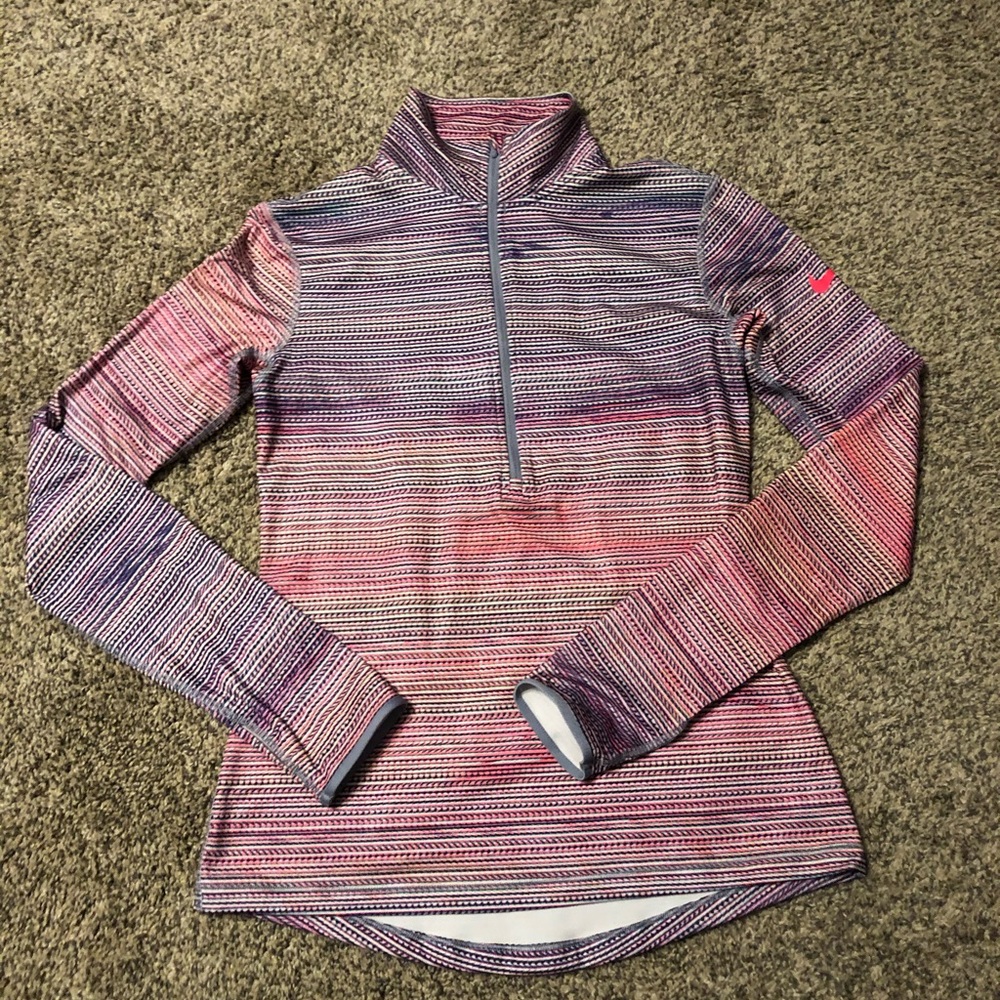 Nike sweatshirt 3/4 length zip pullover